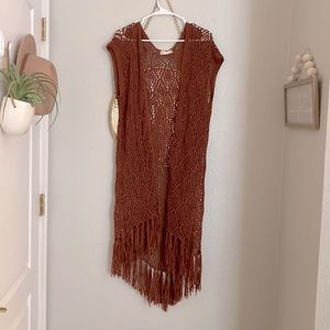 Burnt orange shawl